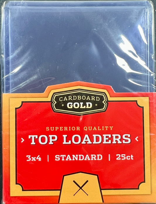 Cardboard Gold 3x4 Standard Top Loader - Pack of 25